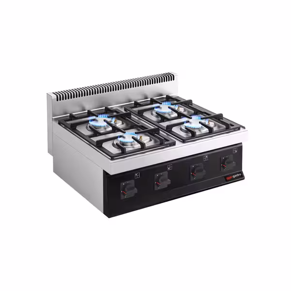 Plinsko kuhalo - Linija 700 - 800x700x430 mm - 23 kW - 4 plamenika - nadpultni