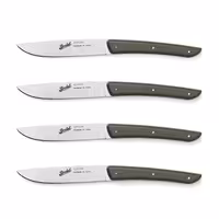 BERKEL | (4 bucăți) - Cuțit pentru friptură - Verde măsliniu - 110mm