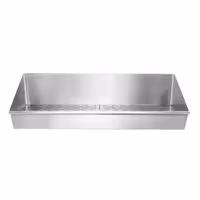 Tabuleiro perfurado para batatas fritas em aço inoxidável - 800x300mm