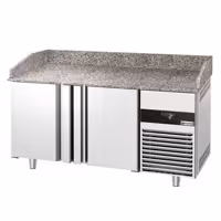 Commercial Pizza Prep Counter - Granite Top PREMIUM - 1550x800mm - with 2 doors