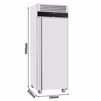Szafa mroźnicza ECO – stal nierdzewna – GN 2/1 – 650 L – z 1 drzwiami