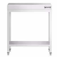 PREMIUM radni stol od nehrđajućeg čelika – 700 x 700 mm – s donjom policom