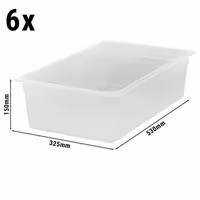 (6 szt.) CAMBRO | Pojemnik GN 1/1 – polipropylen – wysokość: 150 mm – mleczny