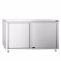 خزانة قاعدية ستانلس ستيل KOPENHAGEN PREMIUM - 1400x800mm - مع أبواب منزلقة
