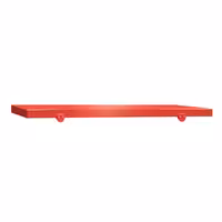 Vágólap - 1000x700 mm - Vastagság: 40 mm - HACCP - HDPE 500 - piros - 4 stopperrel - csúszásgátló, higiénikus