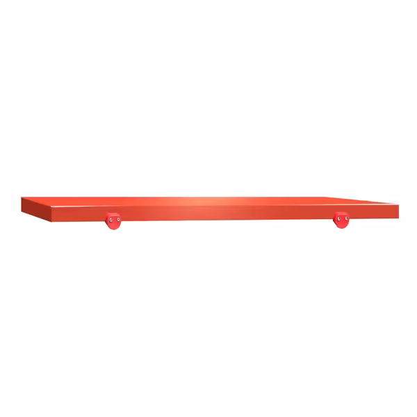 Placă de tăiere pentru masa de lucru – 1000 x 600 mm – Conformă cu HACCP – Roșie
