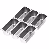 (6 pieces) - Ice container - 5 litres - Stainless steel