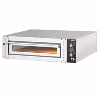 Electric Deck Pizza Oven - Single Deck - Refractory Stone Deck - 4 x Ø 30cm (12") - Mechanical Controls - up to 450°C