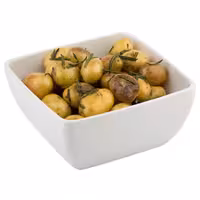(6 adet) Kase - PURE - Melamin - 0,14L - köşeli - 90x90mm - Derinlik:40mm - Beyaz