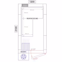وحدة رفوف ألمنيوم - بداية - 893x771mm - على شكل حرف L - عمق: 460 mm - 4 رفوف - الحمولة: 600 kg