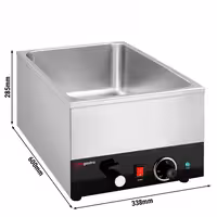 Stolna toplovodna kupka - 1,2 kW - GN 1/1 - s odvodnim ventilom