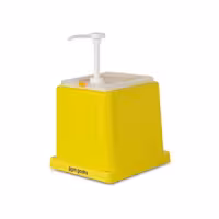 Dispenzer za senf - polipropilen - 2 l - 210x220x210 mm - žuta