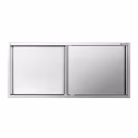 خزانة حائط ستانلس ستيل PREMIUM - 1800x400mm - مع باب انزلاقي - ارتفاع 800 mm