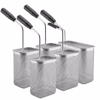 (5 unid) Conjunto de cestos para massa - 1x GN 1/3 & 4x GN 1/6
