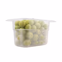 (12 pcs) Polypropylene Container - GN 1/9 - Translucent - 0.57 L - Height: 65 mm