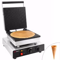 Commercial Waffle Maker - Single - Manual - 1,75 kW - Shape: Heart - Teflon-coated baking plates