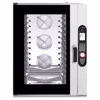 Commercial Electric Combi Oven- Digital Controls - Time, core & cavity temperature with humidity indicator - 12x GN 1/1 - incl. Automatic washing system