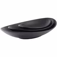 (6 adet) Kase - ZEN - Melamin - 250ml - köşeli - 250x135mm - Derinlik:40mm - Siyah
