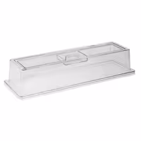 (6 pcs) Display Cover - GN 2/4 - Polycarbonate - 530x162mm - Height: 105mm