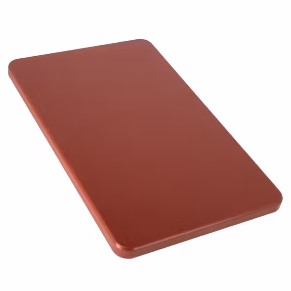 Polietilen Kesme Tahtası / Levhası - 250x400mm - Kalınlık: 20mm - HACCP uyumlu - PE500 - Kahverengi