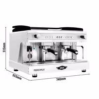 WEGA | Pegaso Plus Espressomachine / Pistonmachine - 2 groepen - met melkopschuimer & heet water