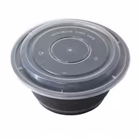 (300 pcs) Food Lidding Tray Polypropylene - 183mm - Round - Transparent