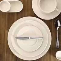 (12 adet) PERA Creme - Düz Tabak Yuvarlak Düz - Porselen, Ø320mm, Krem