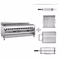 Commercial Gas Chargrill - for Adana & Shish Kebabs - 30 Auto-Rotating Skewers - 43kW - Freestanding - 1005mm Deep - 15 Burners