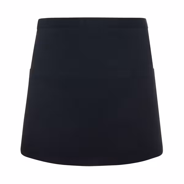 (6 pieces) KARLOWSKY | Basic Waist Apron with Pocket – Black - 600x350 mm