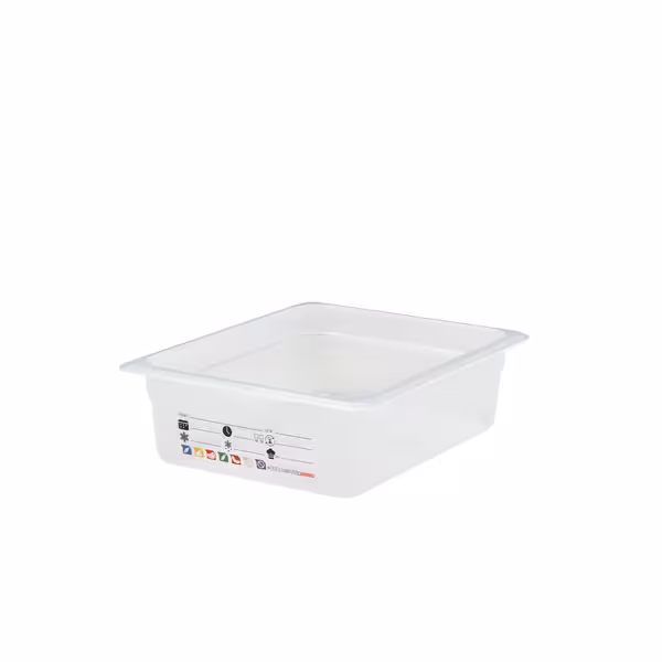 (6 szt.) CAMBRO | Pojemnik GN 1/2 SafeTrak – polipropylen – wysokość: 100 mm – mleczny