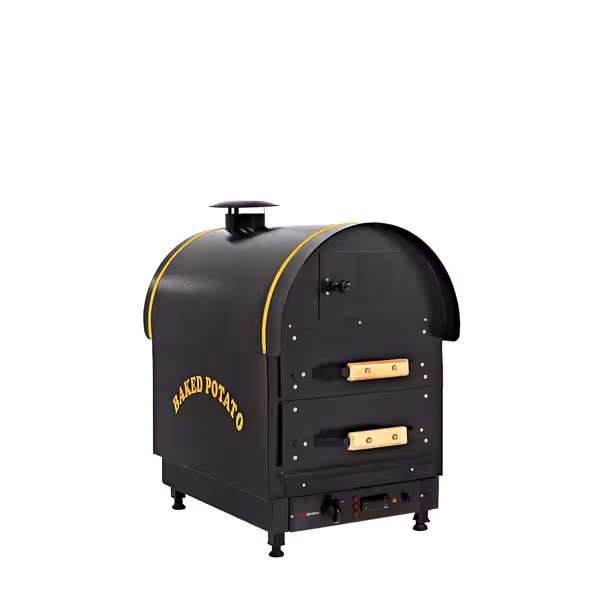 Elektriskā Kartupeļu krāsns - elektroniska vadība - 3 kW - 380 V - 500x700x750 mm - ar 2 atvilktnēm