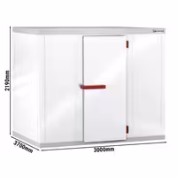 Cameră frigorifică de congelare - 3000x3700 mm - 19,11 m³
