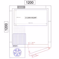 وحدة رفوف ألمنيوم - بداية - 952x460mm - عمق: 460 mm - 4 رفوف - الحمولة: 600 kg
