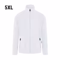KARLOWSKY | Men's Work Fleece Jacket – White - 5XL - Recycled Polyester - 60°C Washable