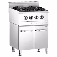 Plinski štednjak - 13,06 kW - 4 plamenika - nadpultni