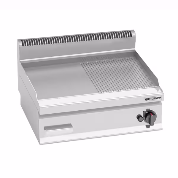 Plita de gătit pe gaz – 8 kW – netedă și striată