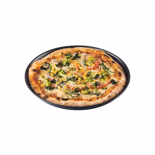 (10 szt.) Blacha do pizzy – stal niebieska – Ø 260 mm – wysokość: 25 mm