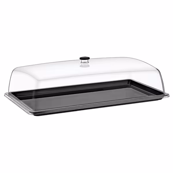 Tray with Dome Cover - GN 1/1 - Polycarbonate - 500x325mm - Height: 170mm - incl. GN 1/1 tray