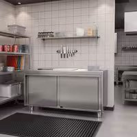 خزانة قاعدية ستانلس ستيل KOPENHAGEN PREMIUM - 1600x800mm - أبواب منزلقة