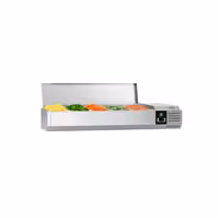 Aukstuma galda vitrīna PREMIUM - 1200x335 mm - 5 x GN 1/4