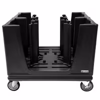 Dozator tanjura - bez grijanja - 985 x 760 x 900 mm - s kotačima & 6 podesivih pregrada - 180-480 tanjura - polietilen