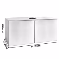 Profesionalni hladnjak za pivske bačve bez agregata - 4x50 l bačve - 1920 x 620 mm