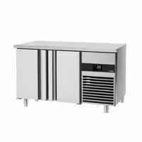 Rashladni pult PREMIUM - 1400x700 mm - 281 l - Bijela - Ventilirano hlađenje - s 2 vrata - uklj. Ploča za rezanje Bijela