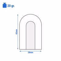 Machine à glaçons - Cylindre creux - 19 kg/24 h