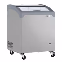 Zamrażarka skrzyniowa – 645 x 650 mm – 117 L – z pokrywą szklaną przesuwną