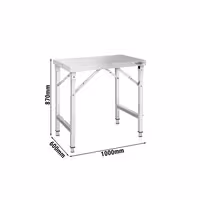 inox radni stol - sklopivi - 1000x600 mm
