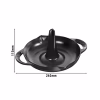 STAUB | Cast Iron Chicken Roaster – Ø 24 cm - Black - Dual Pour Spouts, Oven to 260°C