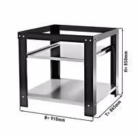 Base Stand - for Pizza Oven - 910x865x850mm - for GPOE430DN - Black
