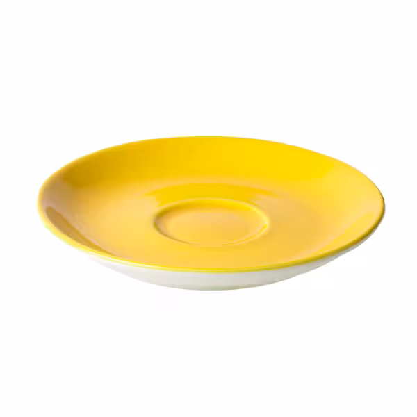 (6 adet) BART COLOUR CAFE - Cappuccino Fincan Tabağı - Ø155mm - Sarı