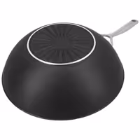 DEMEYERE | Wok ALU PRO 5 – aluminium – Ø 300 mm – z płaskim dnem